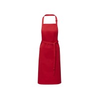 Фартук Andrea плотностью 240 г/м² с регулируемой завязкой на шее - Красный